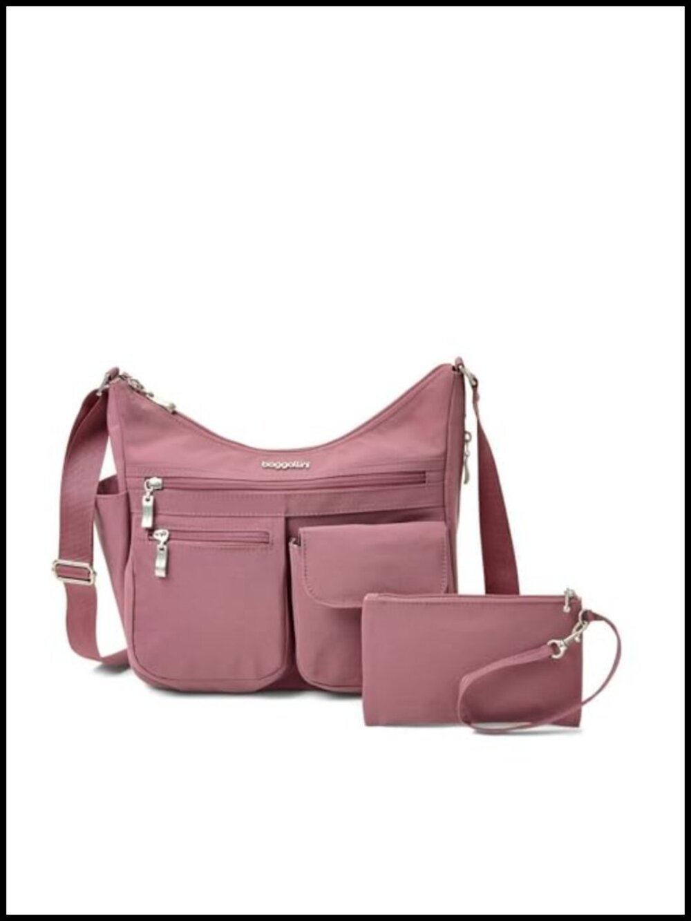 Lightweight Nylon Crossbody Hobo RFID Water-Resistant Travel Bag